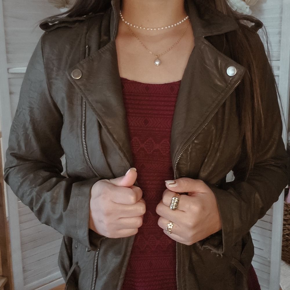 Women's leather jacket